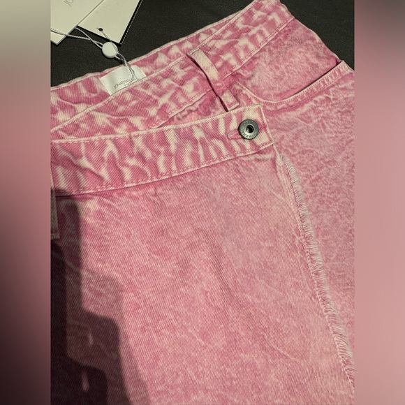 Jonathan Simkhai Malta Mini Denim Wrap Skirt NWT - Picture 3 of 8